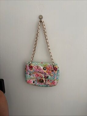 Aldo Multicolor Graffiti Chain-Handle Shoulder Bag